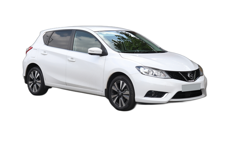 Nissan Pulsar hatchback, driekwart vooraanzicht