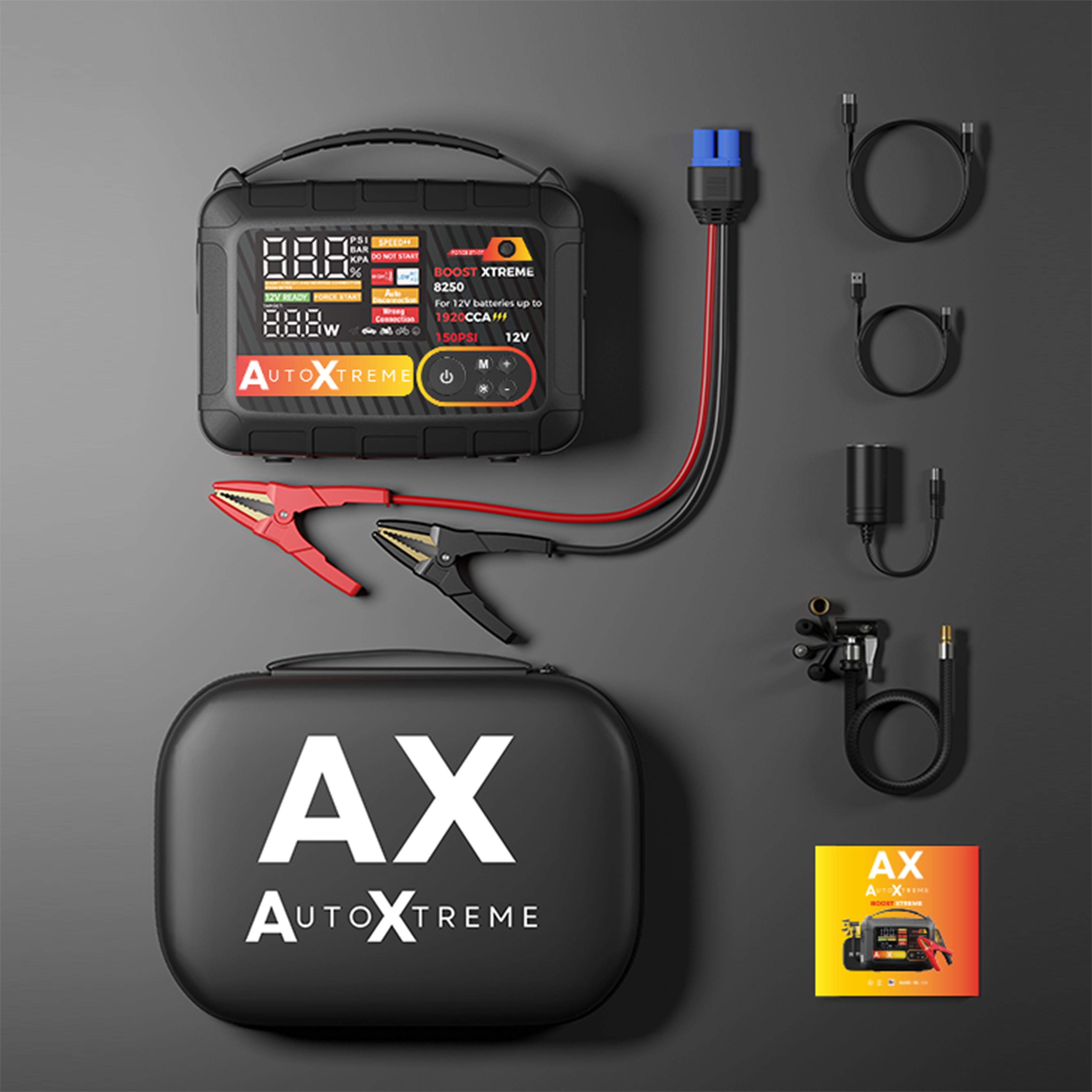 Boost Xtreme 8250 - 1920CCA - Jumpstarter Compressor