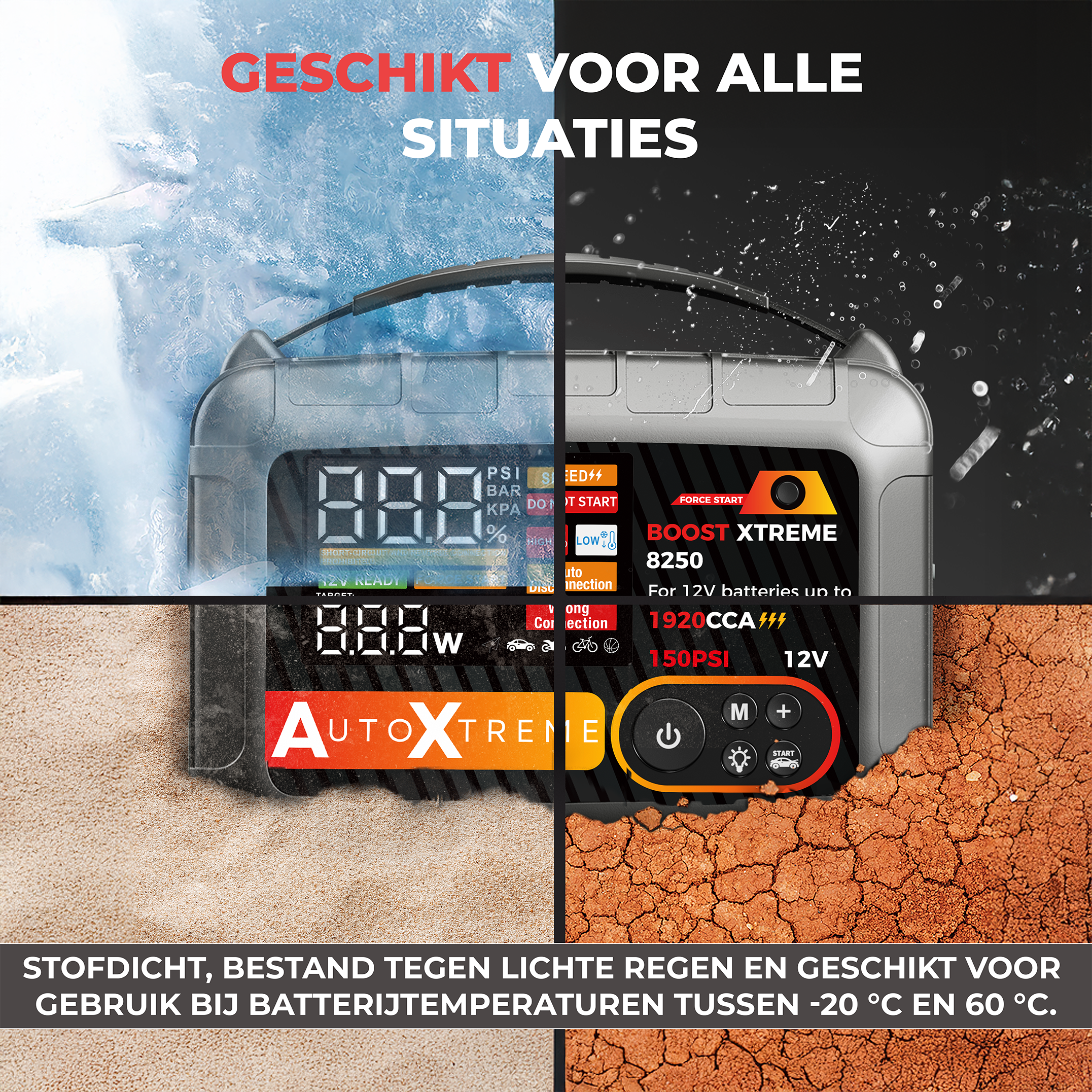 Boost Xtreme 8250 - 1920CCA - Jumpstarter Compressor