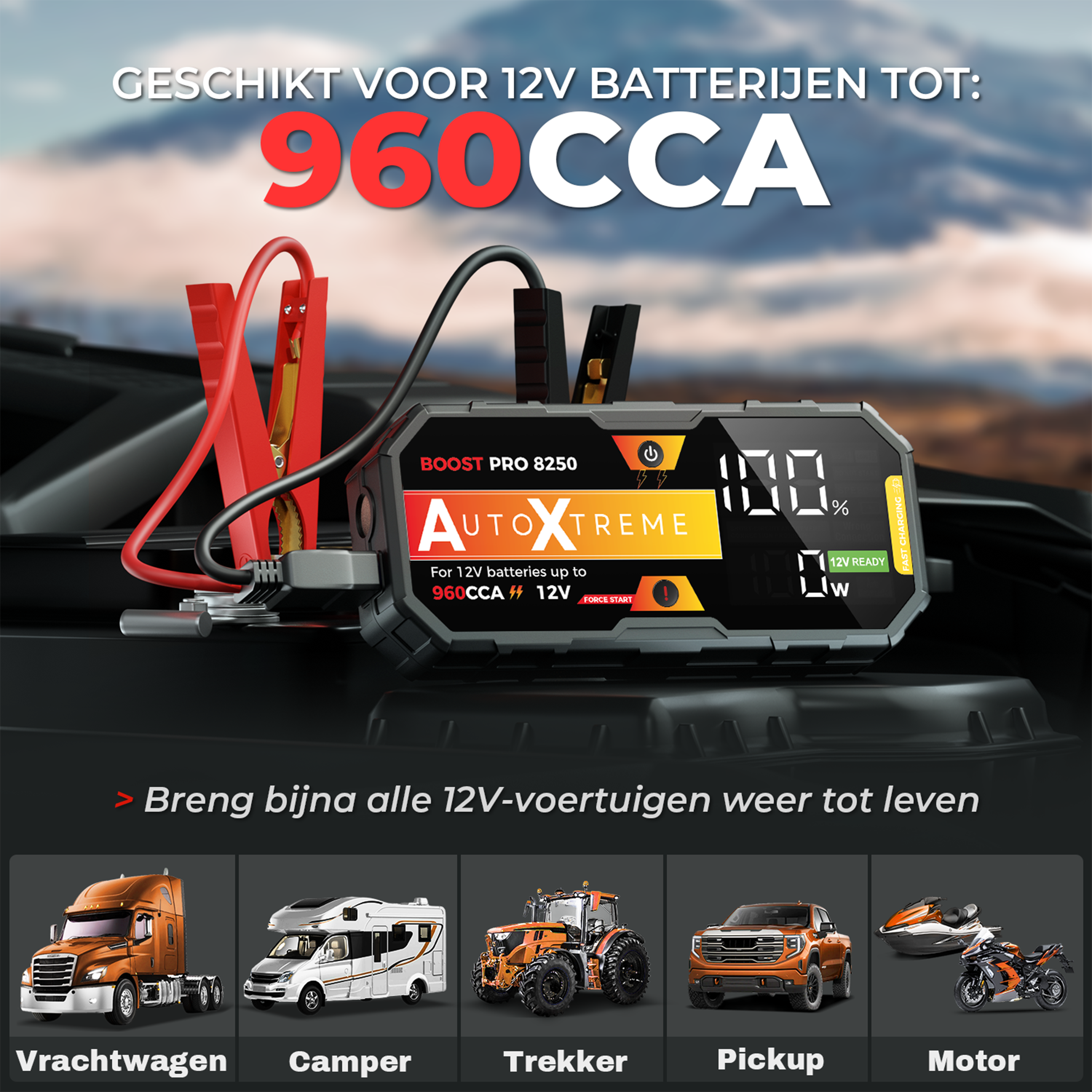 Boost Pro 8250 - 960CCA - Jumpstarter - Preorder - Levering Juni 2026
