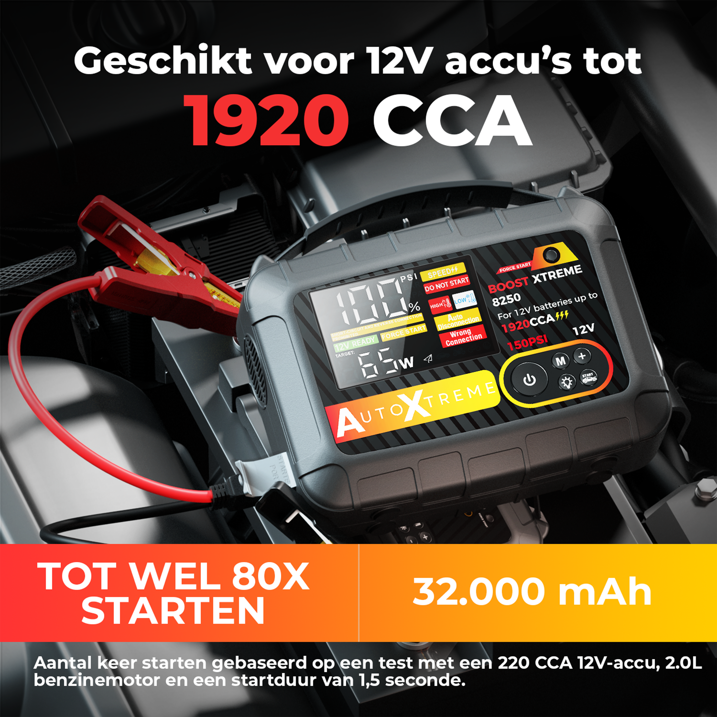 Boost Xtreme 8250 - 1920CCA - Jumpstarter Compressor
