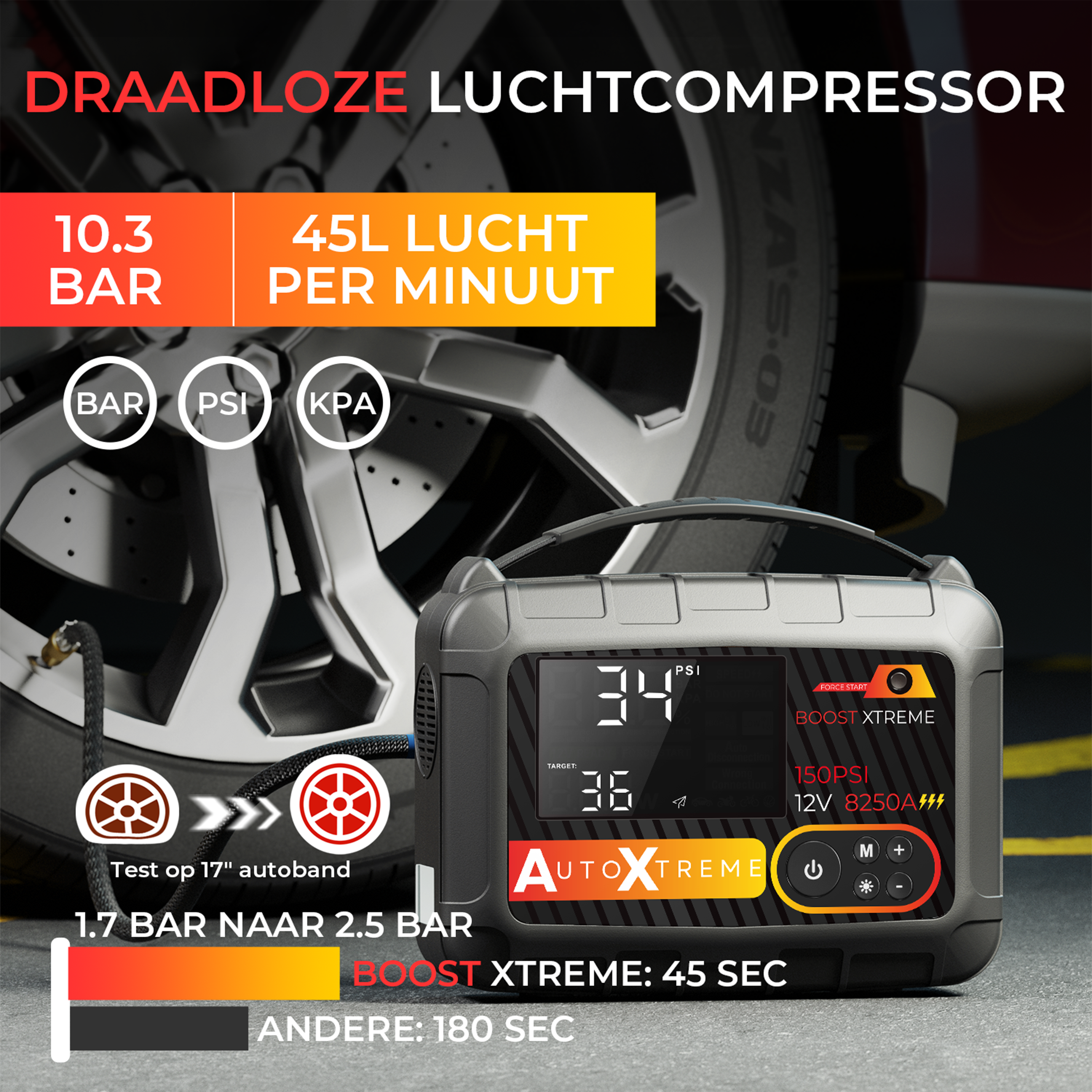 AutoXtreme Boost Xtreme - Compresseur de démarrage rapide