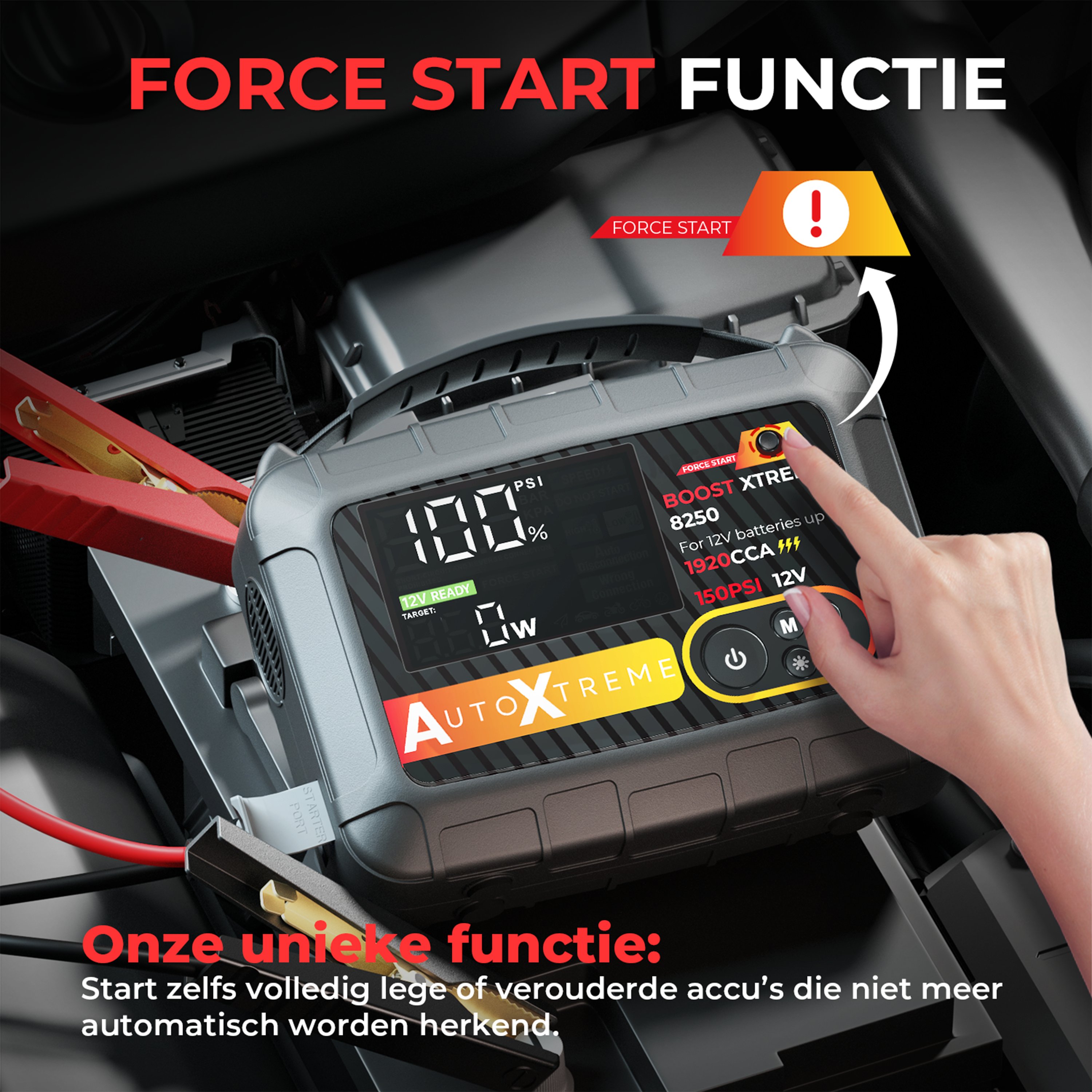 Boost Xtreme 8250 - 1920CCA - Jumpstarter Compressor