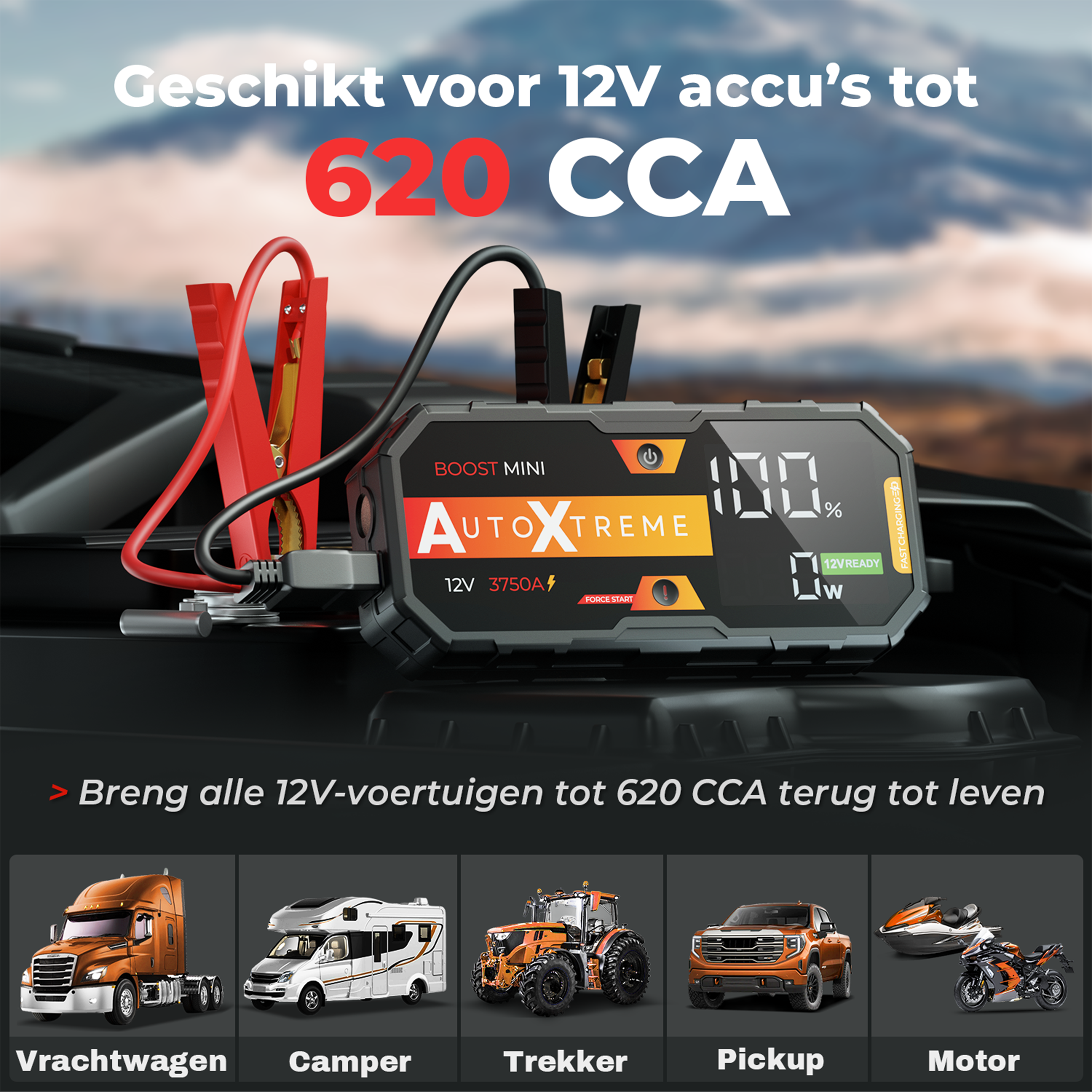 AutoXtreme Boost Mini - Démarreur de secours - 3750 A 12 V