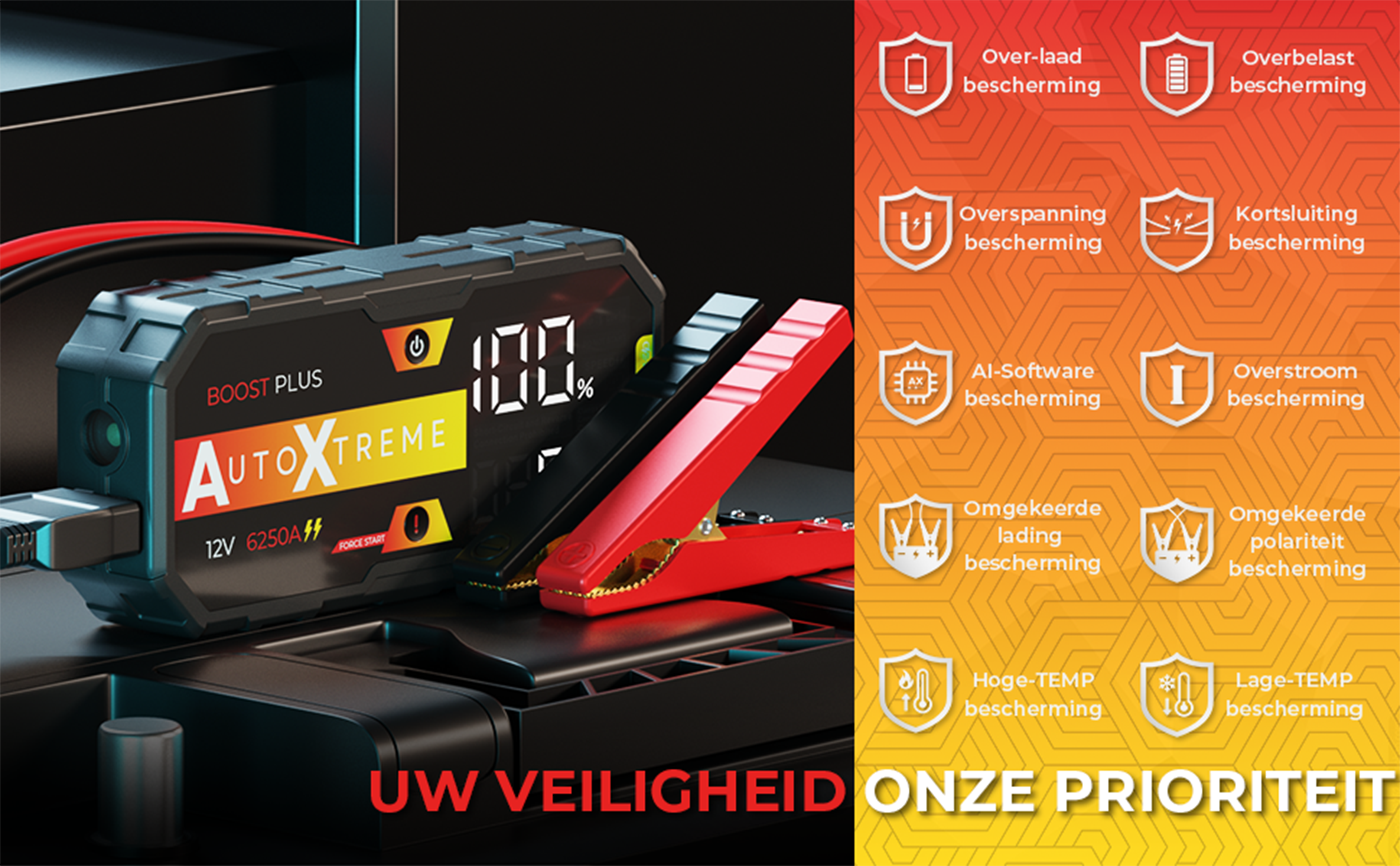 AutoXtreme Boost Plus - Jump starter - 6250A 12V