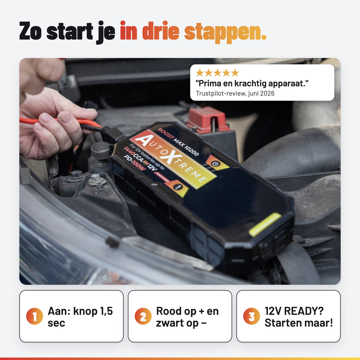 AutoXtreme Boost Max 10200: in gebruik