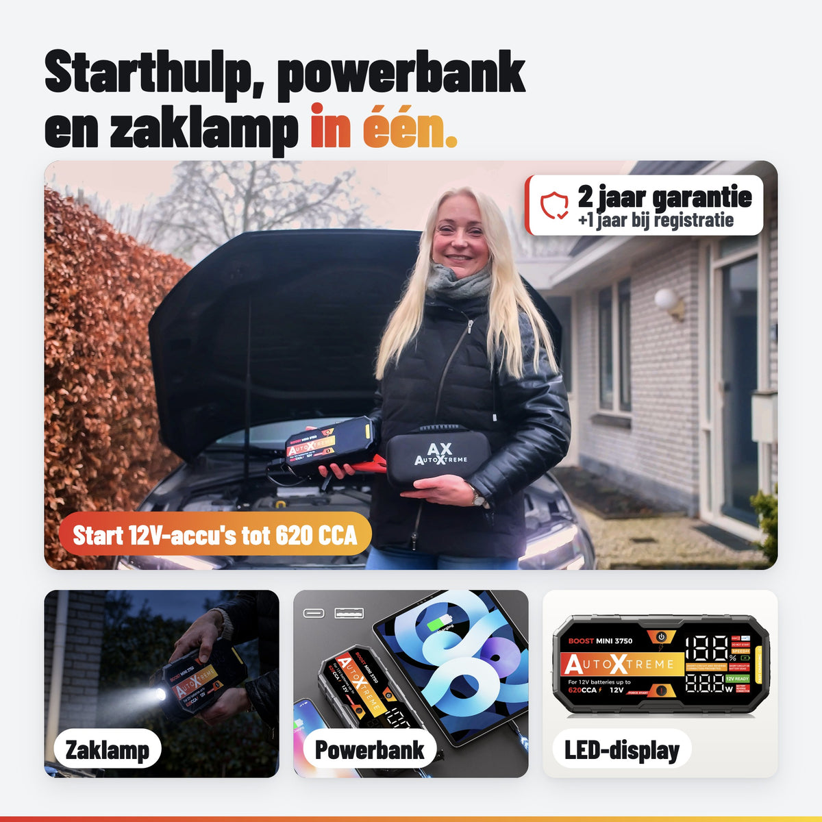 AutoXtreme Boost Mini 3750: wat hij doet