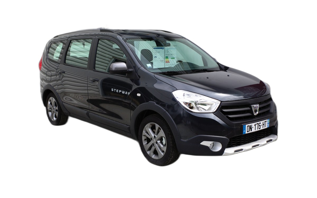 Dacia Lodgy MPV, driekwart vooraanzicht