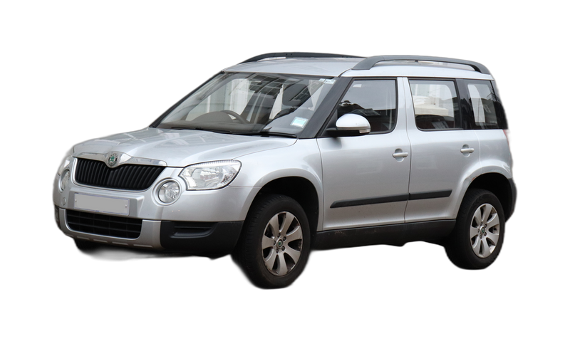 Skoda Yeti vooraanzicht