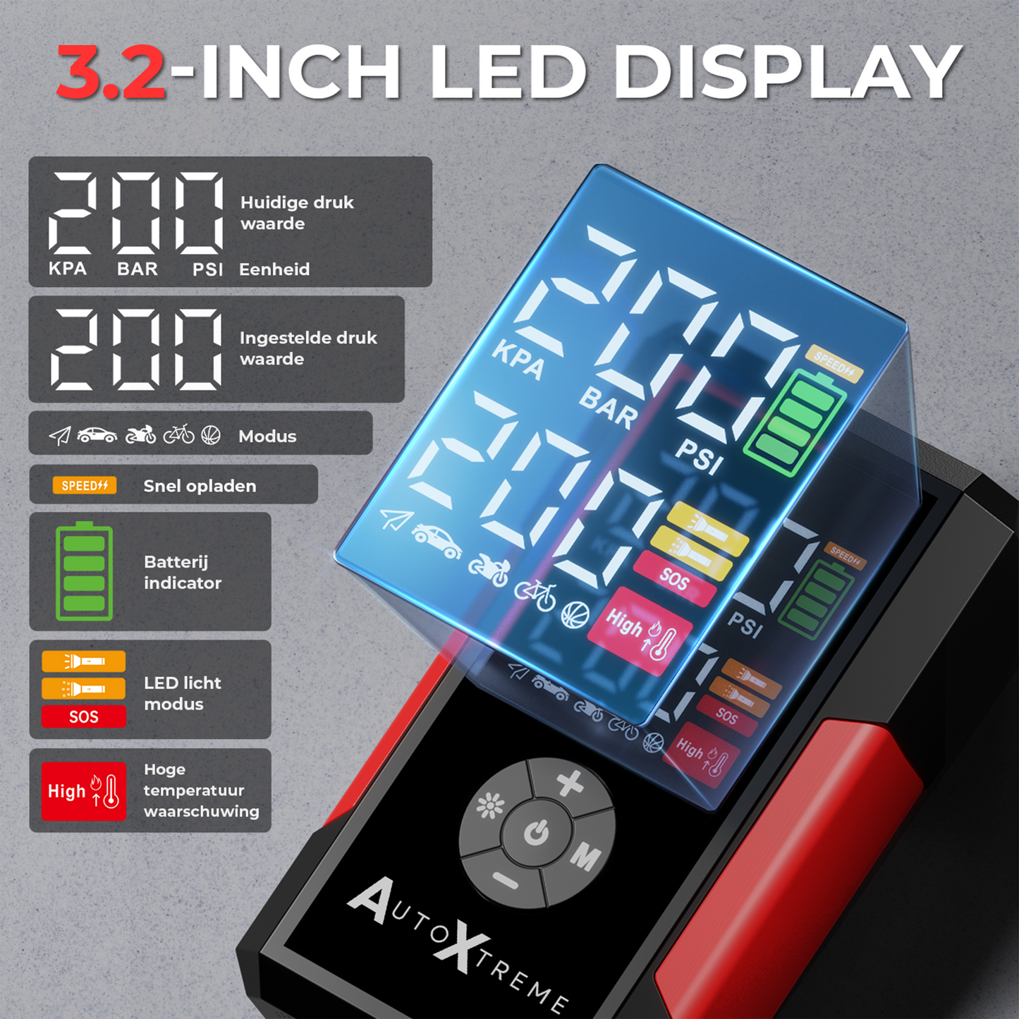 AutoXtreme Air-200 - Luchtcompressor - 12V