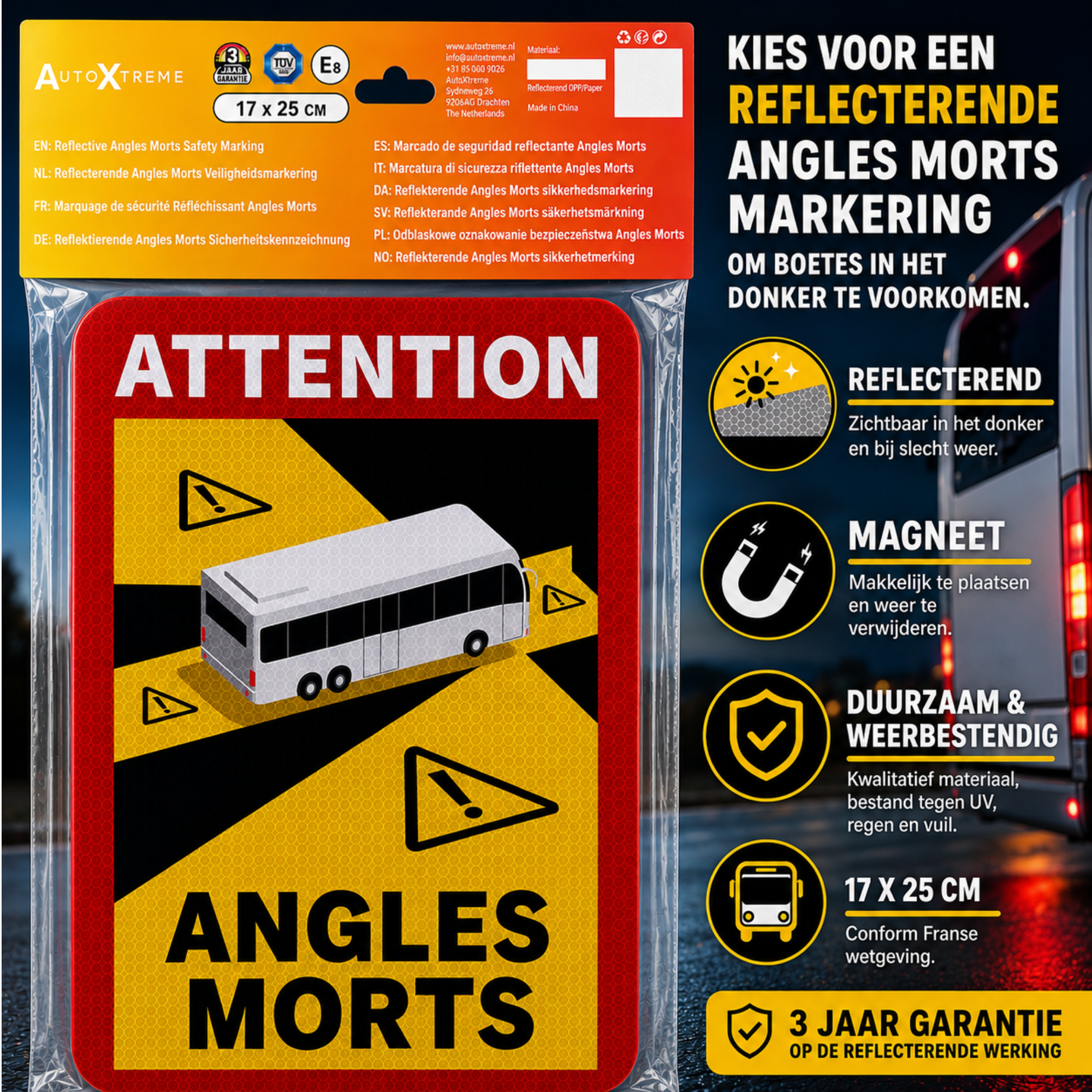 Angles Morts Bus & Camper - Magneet