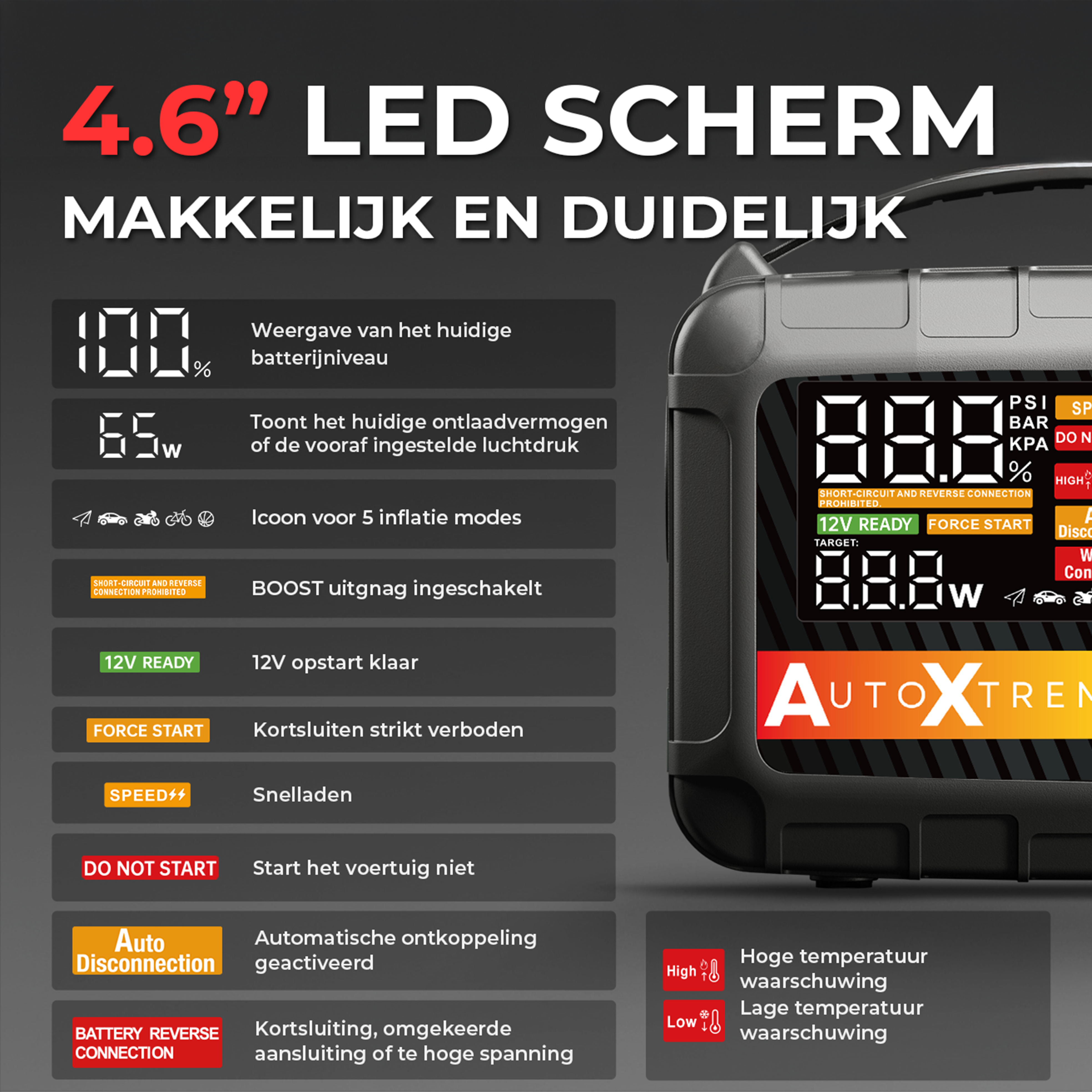 Boost Xtreme 8250 - 1920CCA - Jumpstarter Compressor