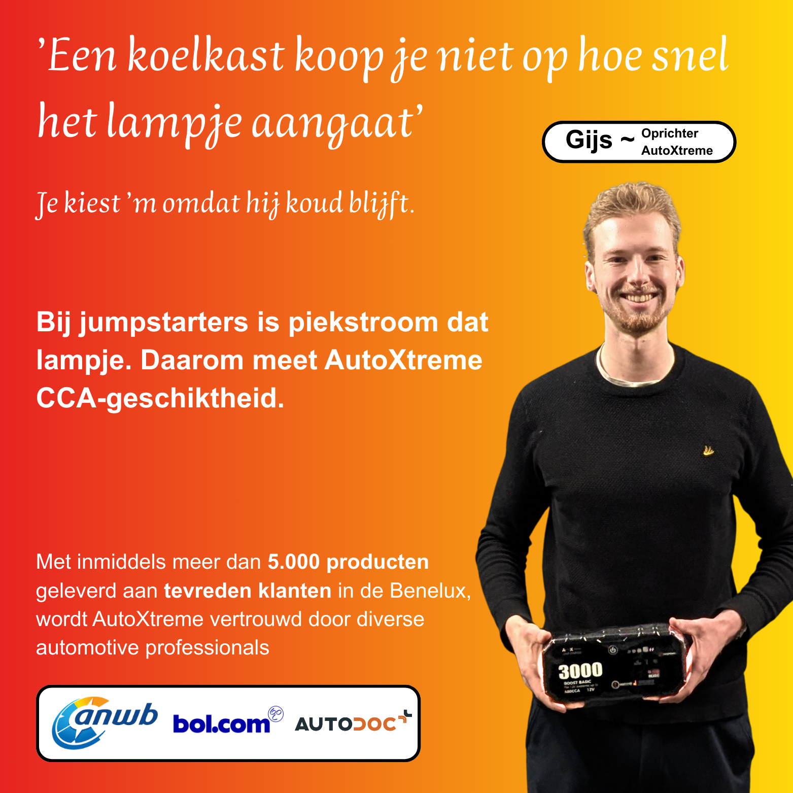 Boost Basic 3000 - 480 CCA - jumpstarter