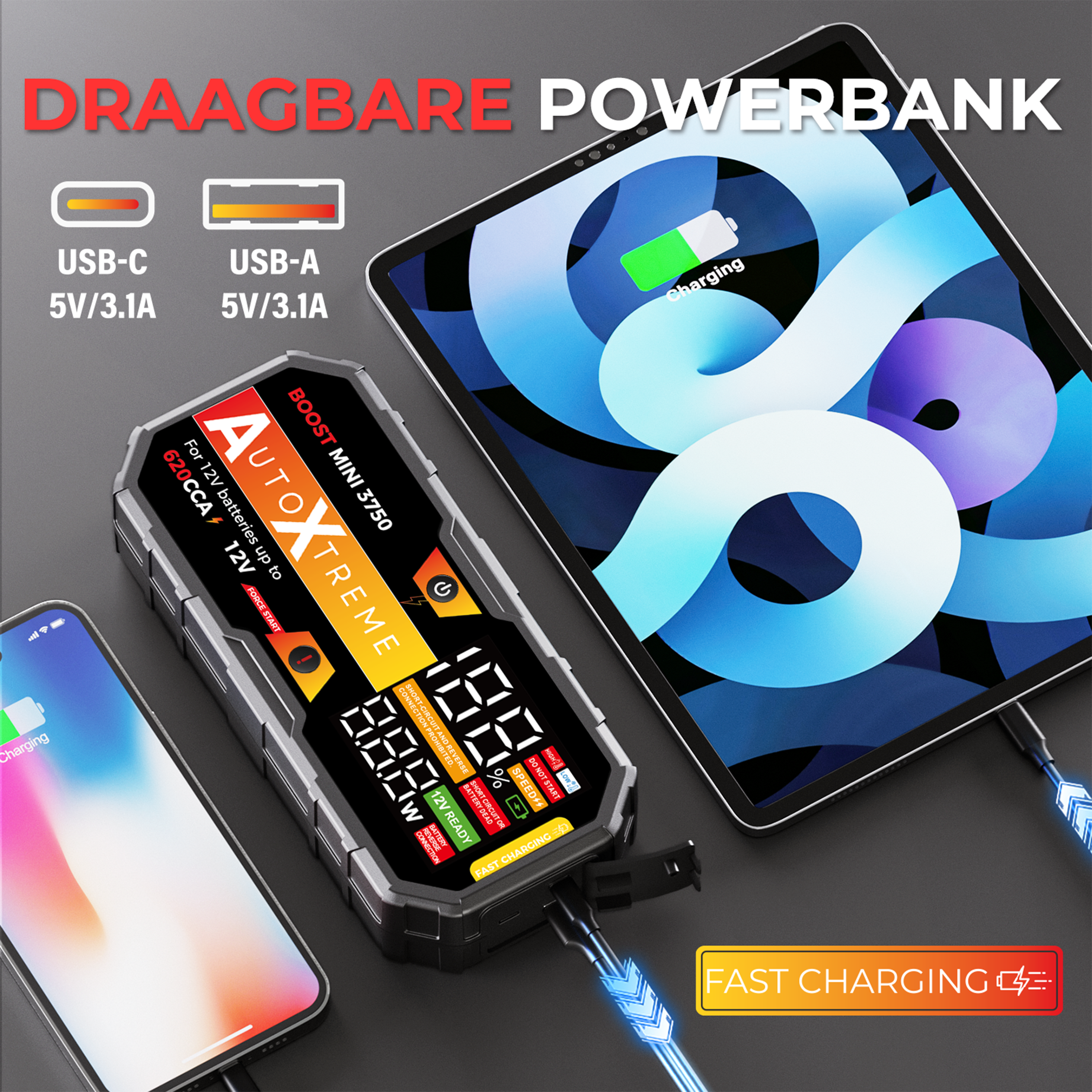 Boost Mini 3750 - 620CCA - Jumpstarter