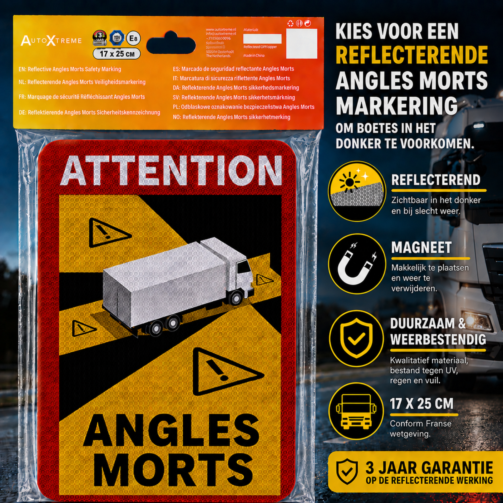 Angles morts Truck - Magneet