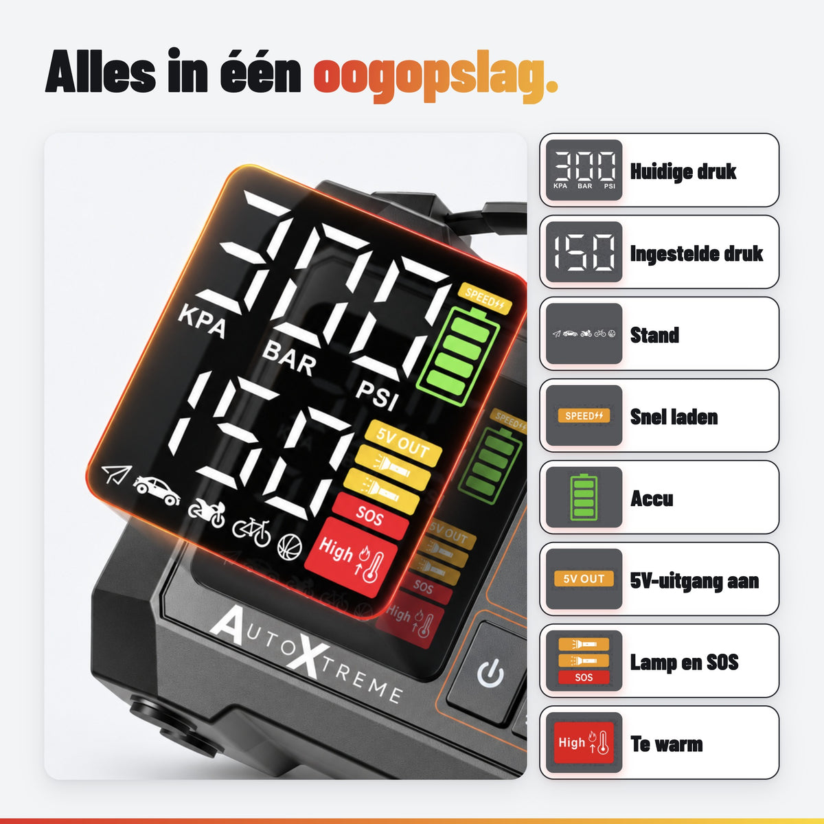 AutoXtreme Air-300: display