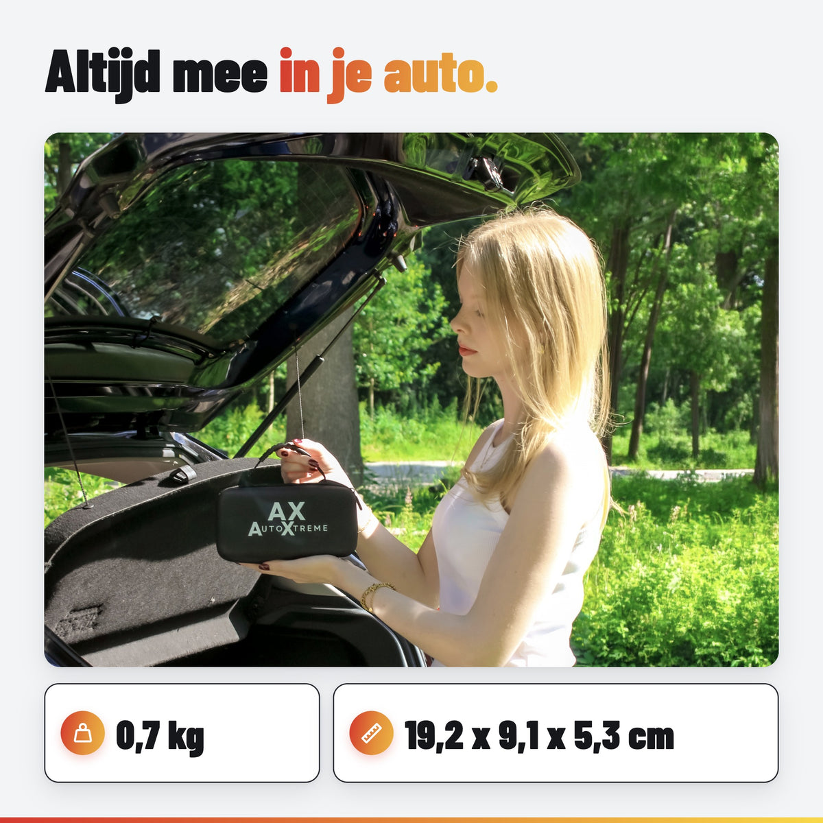 AutoXtreme Boost Air Micro: kofferbak