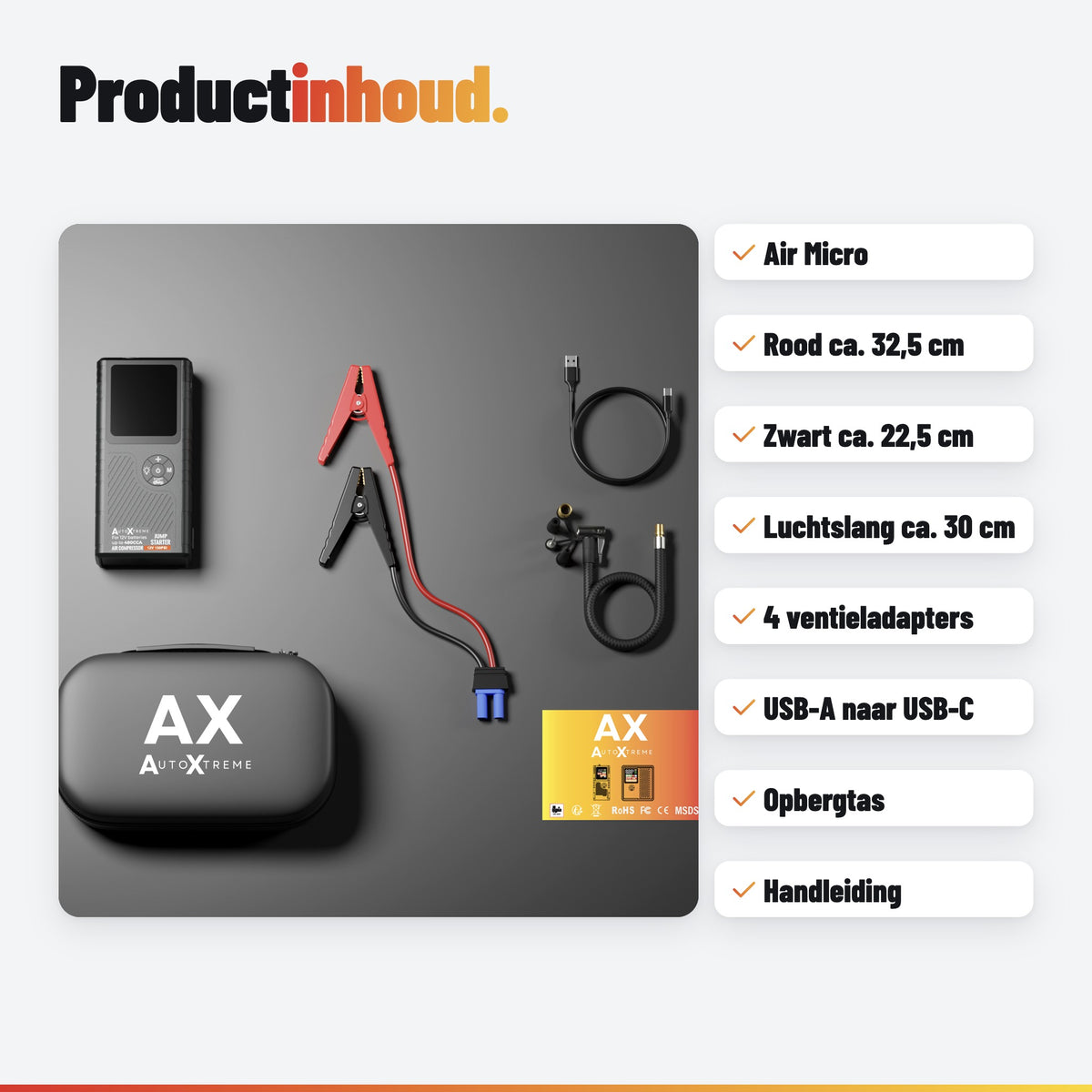 AutoXtreme Boost Air Micro: in de doos
