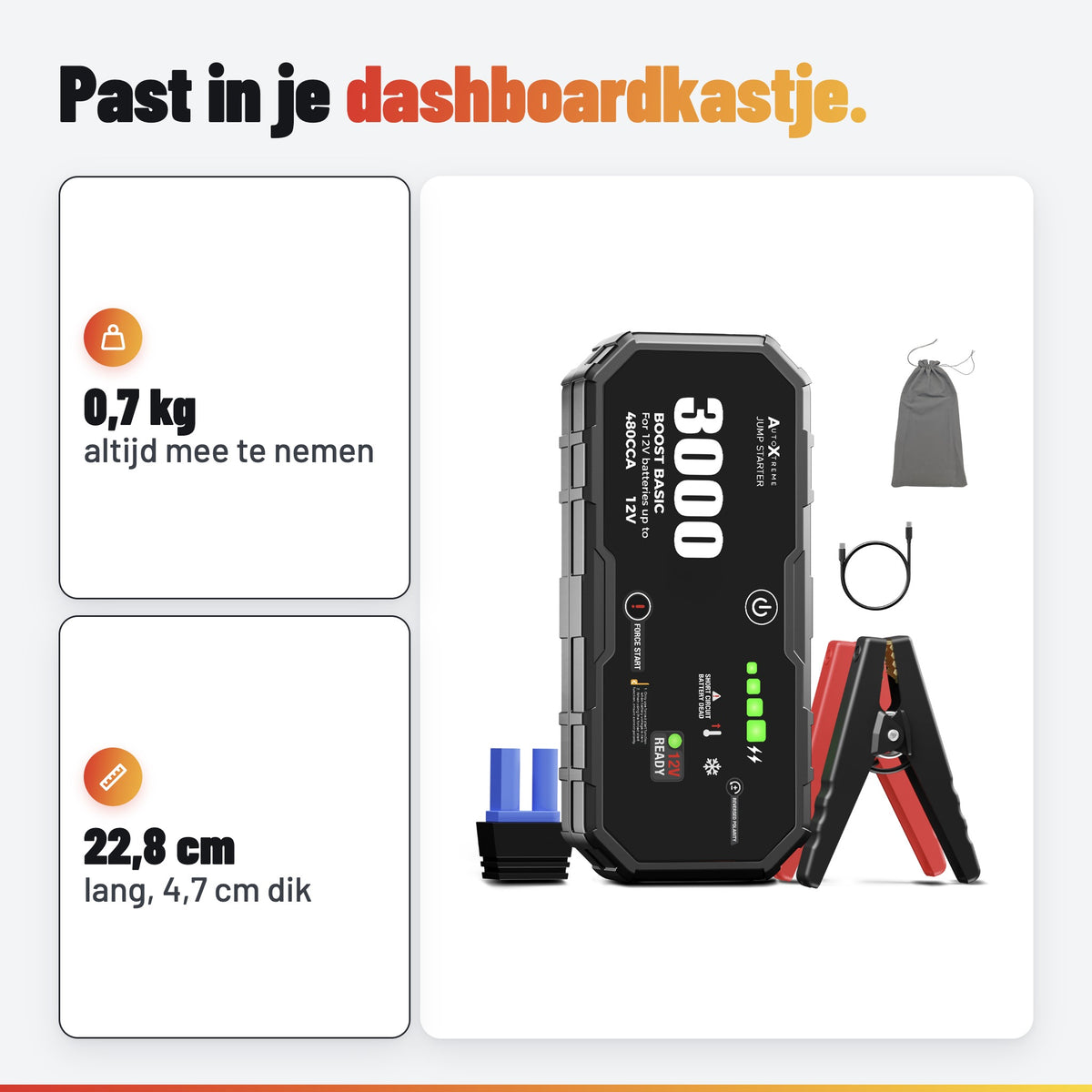 AutoXtreme Boost Basic 3000: kofferbak