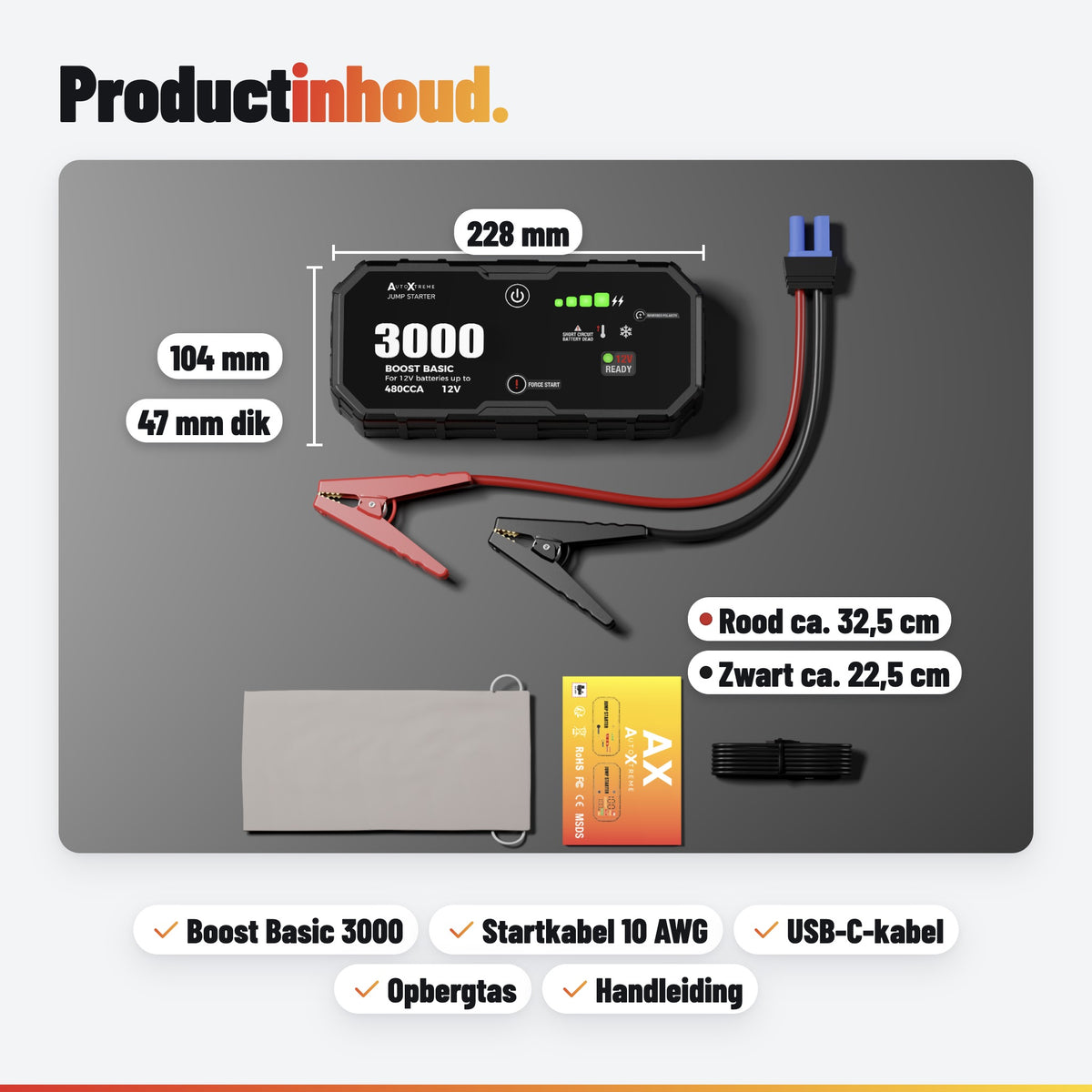 AutoXtreme Boost Basic 3000: in de doos