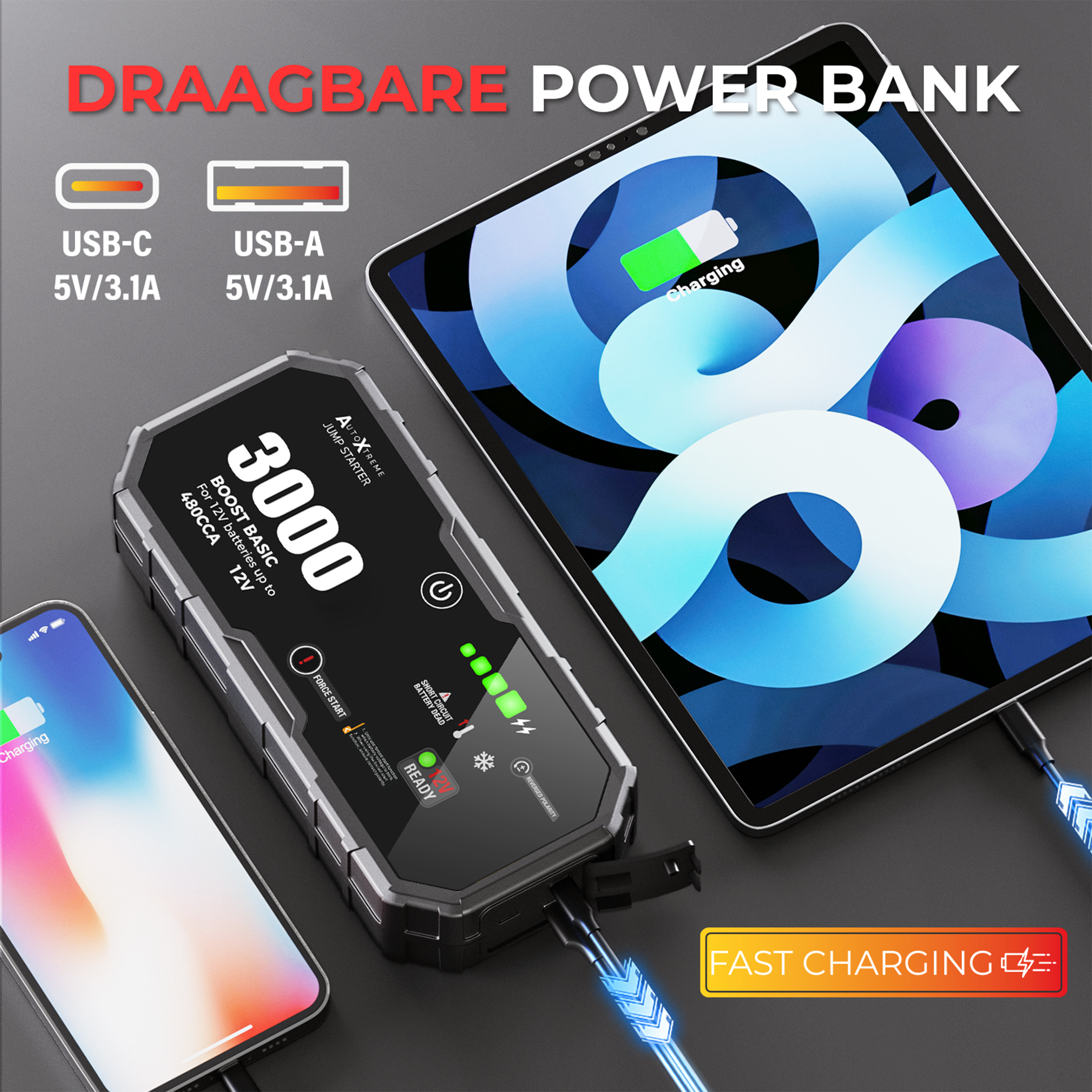 Boost Basic 3000 - 480 CCA - jumpstarter - Pre-order