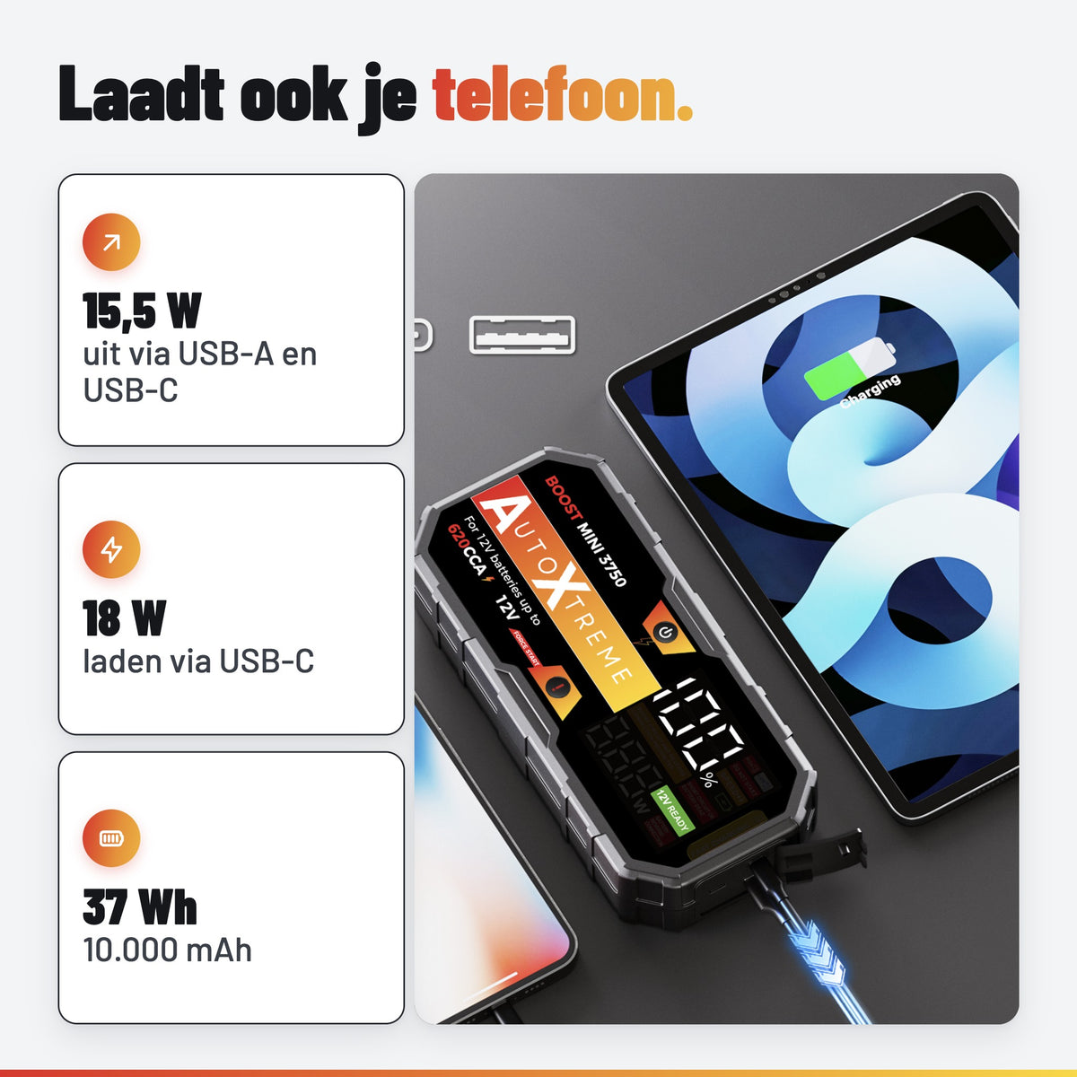 AutoXtreme Boost Mini 3750: powerbank
