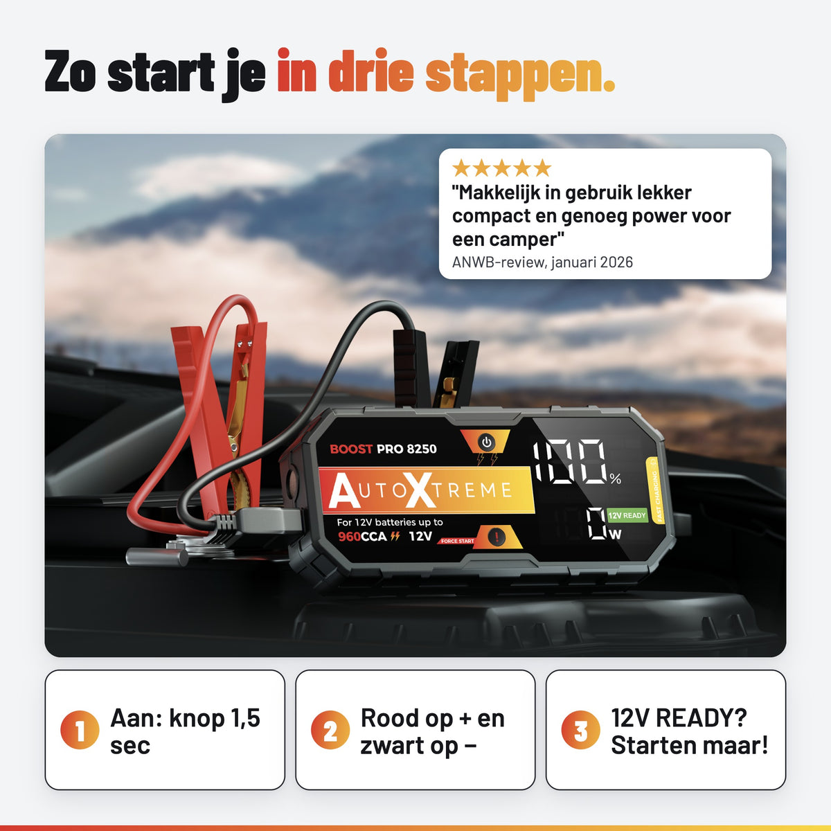 AutoXtreme Boost Pro 8250: in gebruik