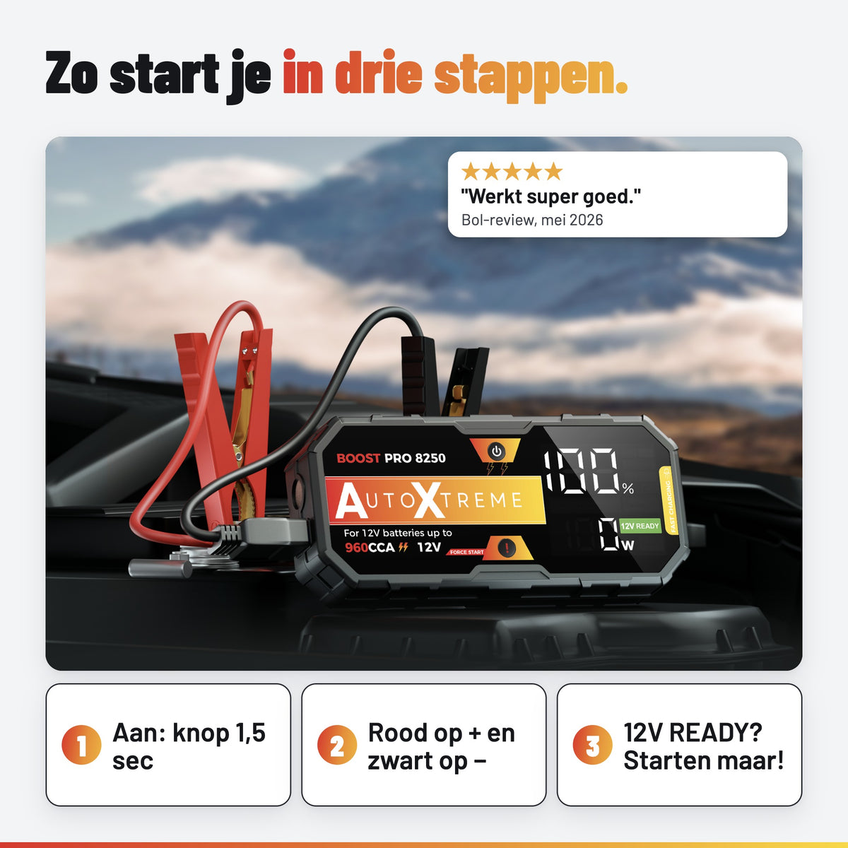 AutoXtreme Boost Pro 8250: in gebruik