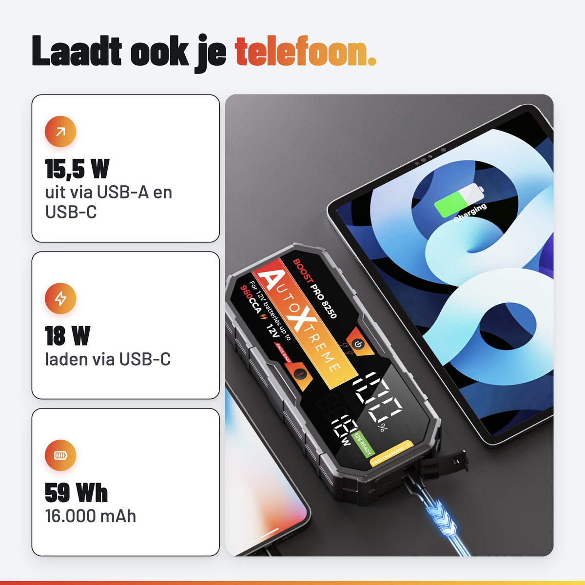AutoXtreme Boost Pro 8250: powerbank