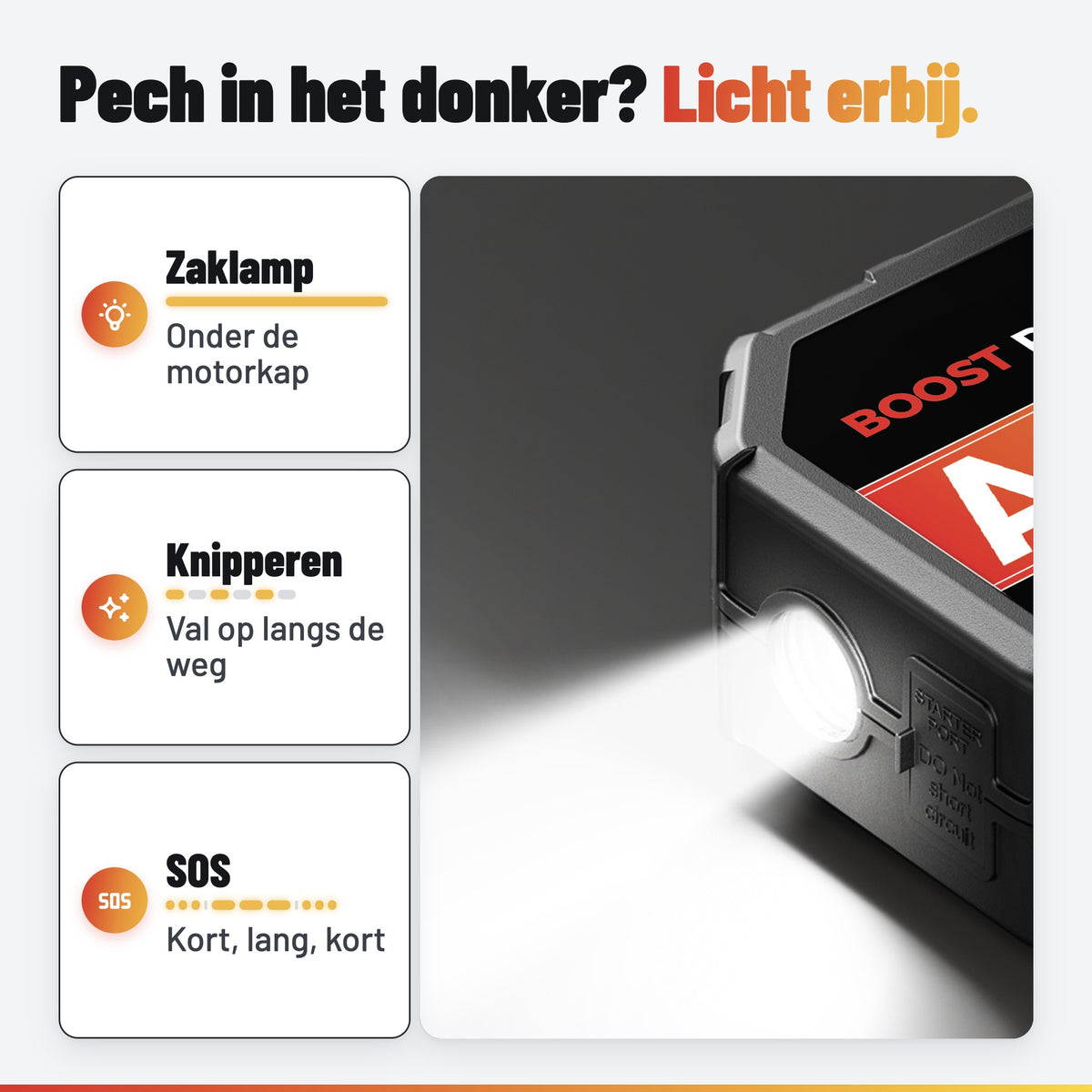 AutoXtreme Boost Pro 8250: zaklamp