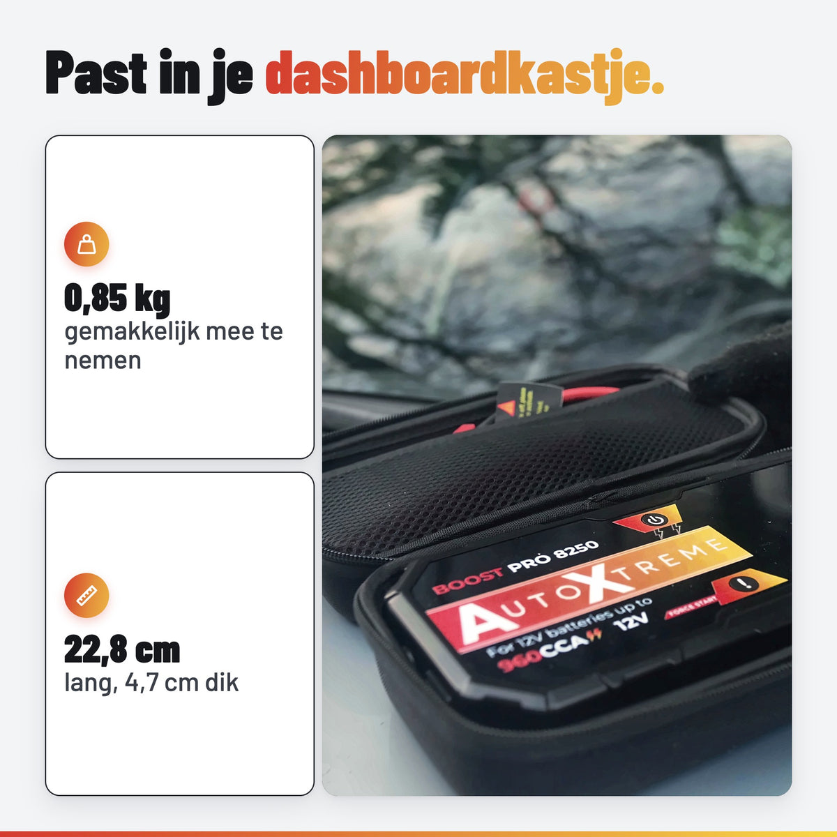 AutoXtreme Boost Pro 8250: kofferbak