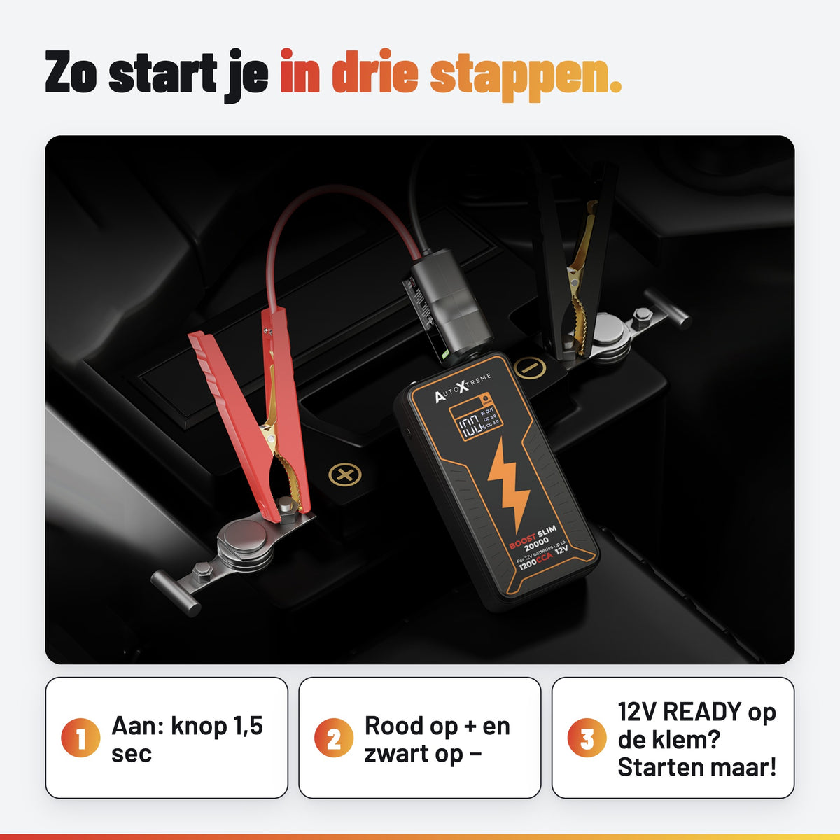AutoXtreme Boost Slim 20000: in gebruik