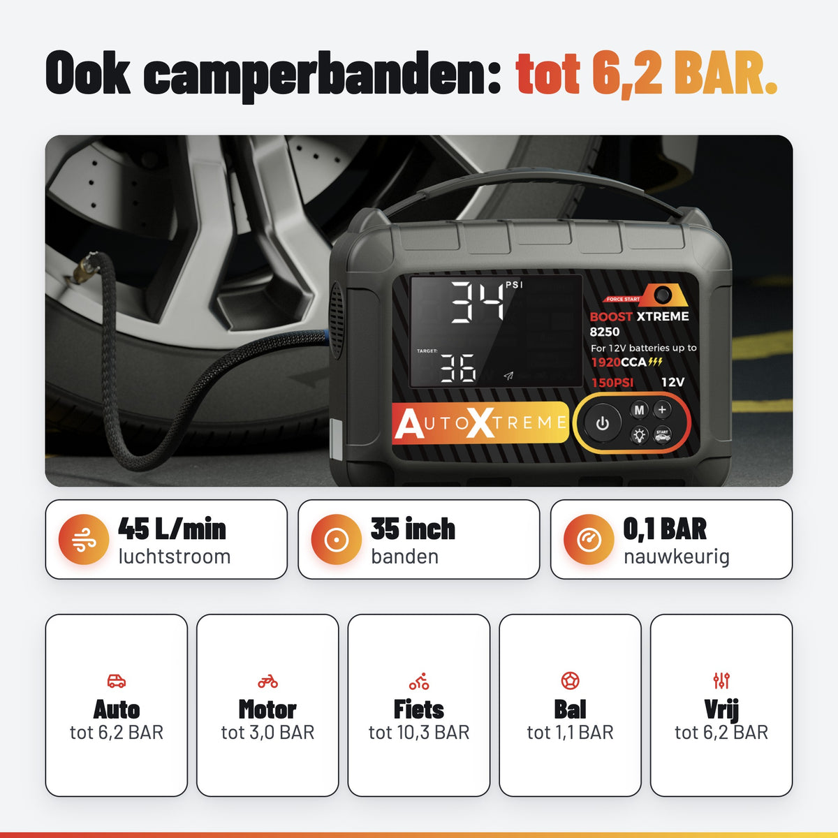 AutoXtreme Boost Xtreme 8250: compressor
