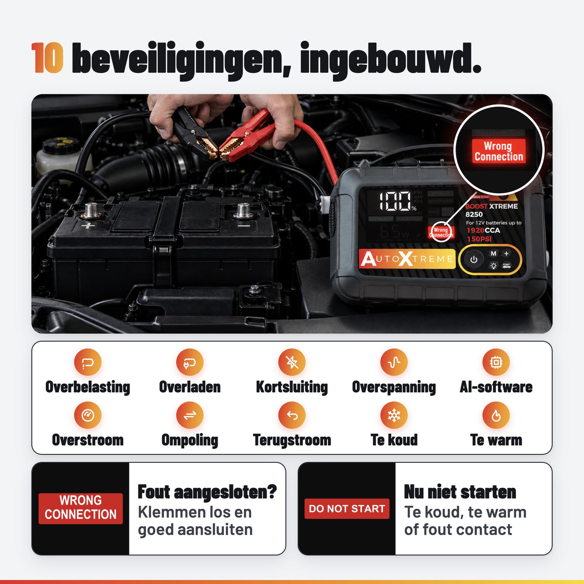 AutoXtreme Boost Xtreme 8250: beveiligingen